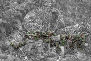 3dílný maskovací kryt Rifle Camo Ghosthood® IRR