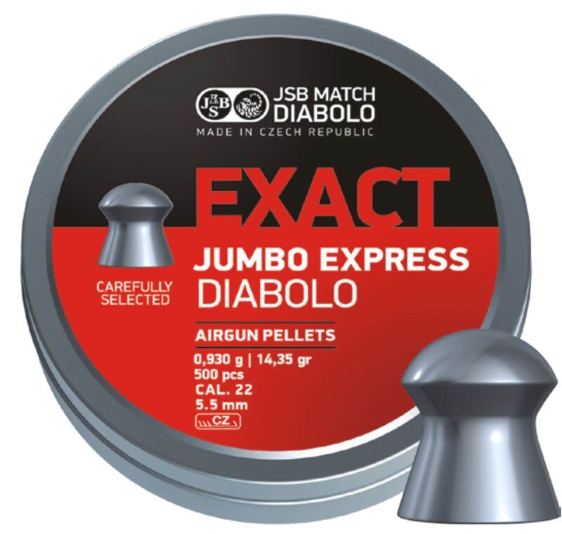 Diabolky Exact Jumbo Express 5.52 mm JSB® / 500 ks