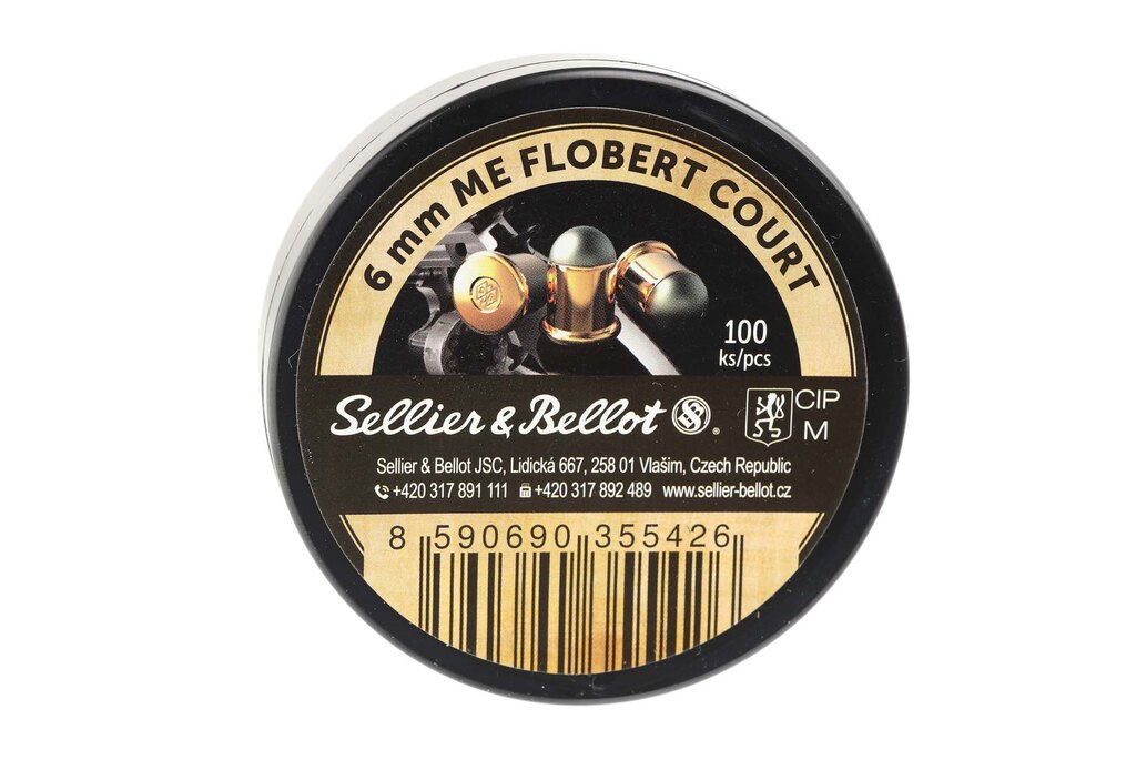 Flobertové náboje Sellier & Bellot® / 6 mm ME Flobert / 1,05 g - 16 grs / 100 ks