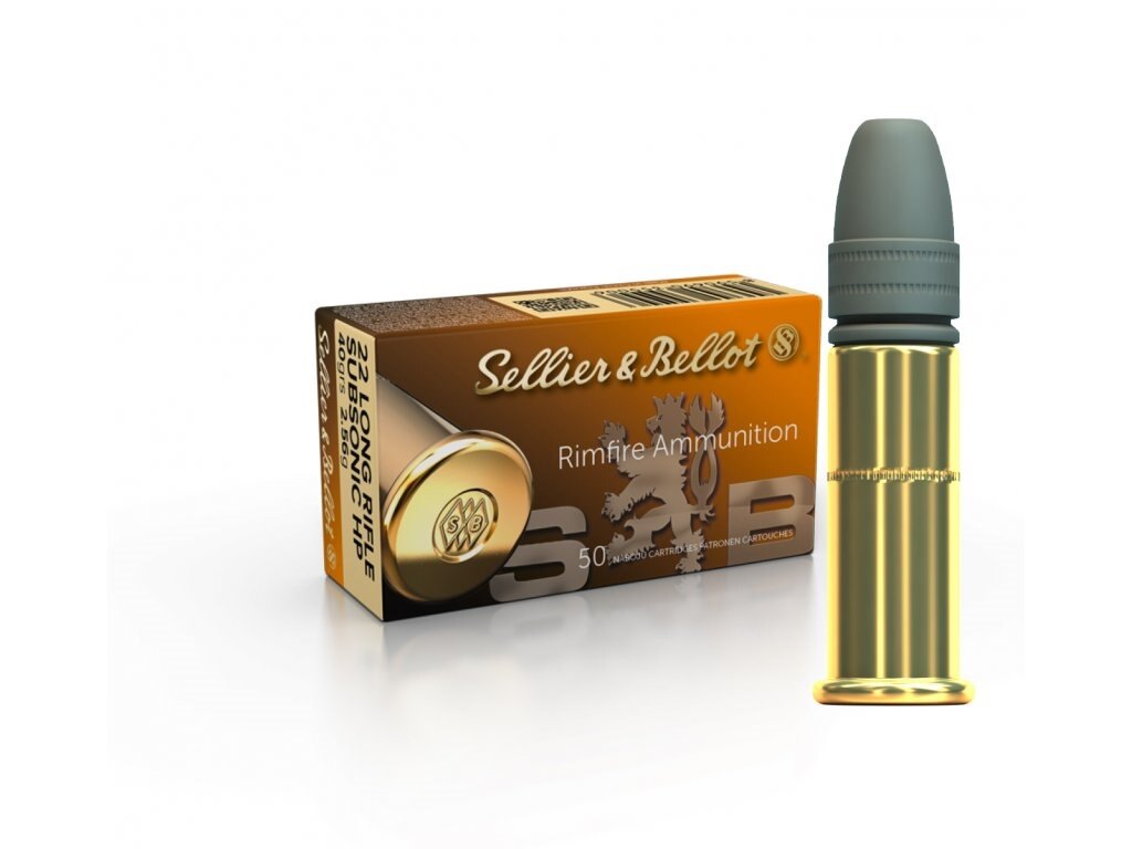 Malorážkové náboje Subsonic HP Sellier & Bellot® / .22 LR / 2,6 g / 50 ks