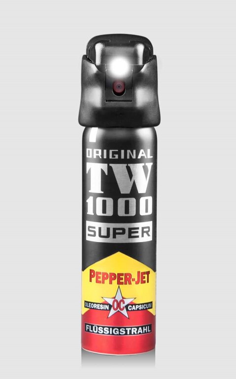 Obranný sprej se světlem Super Pepper - Jet TW1000® / 75 ml