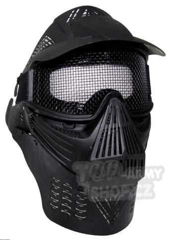 Ochranná obličejová maska MFH® Airsoft De Lux - černá