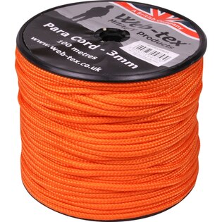 Padáková šňůra - paracord na cívce Web-tex® 3 mm, 100 metrů