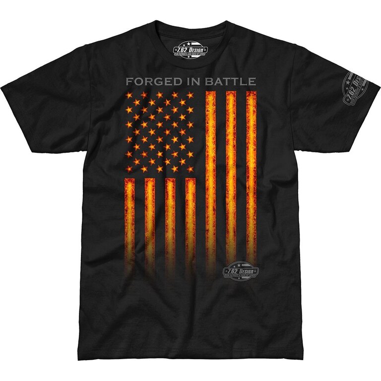 Pánské tričko 7.62 Design® Forged In Battle - černé