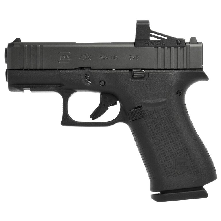 Pistole Glock 43X MOS s kolimátorem RMSc Shield / ráže 9×19