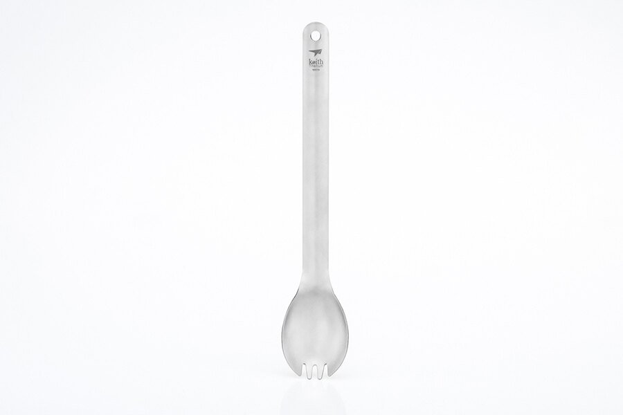 Titanový spork s dlouhou rukojetí Long Handle Keith®