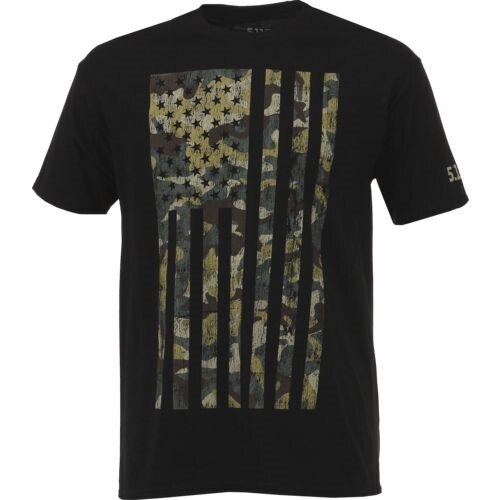 Tričko 5.11 Tactical® Camo Flag - černé