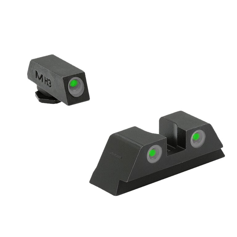 Tritiová mířidla Tru-Dot® Fixed Pistol Set Meprolight® / zelená muška, zelené hledí